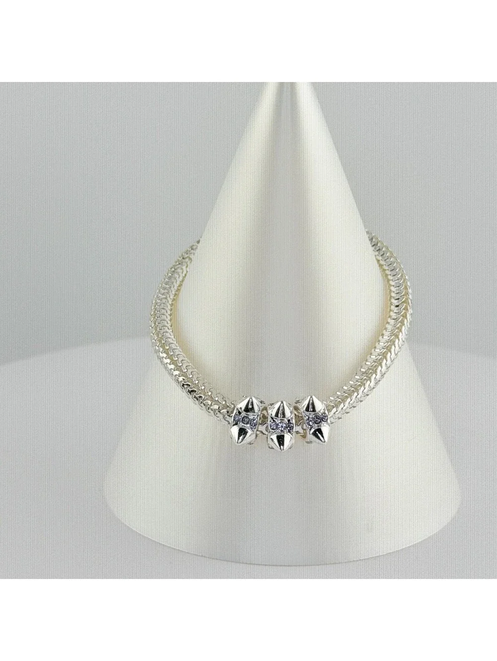Bomb Party Single Stack Bracelet - on Silver Plating #146